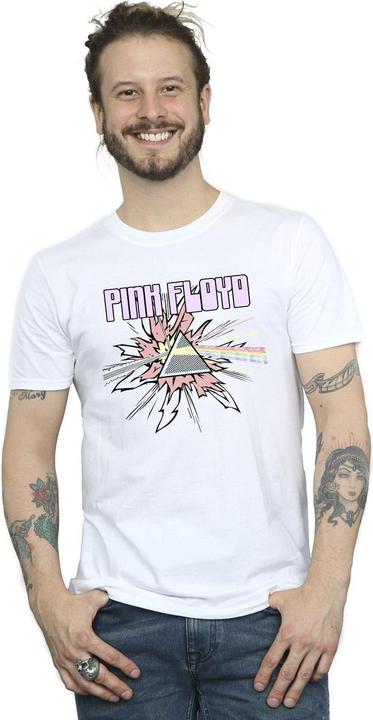 Actual product image Pink Floyd Mens Pastel Triangle T-Shirt (M)