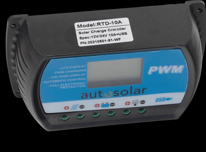 Immagine prodotto Autosolar Regolatore di carica solare PWM 10A