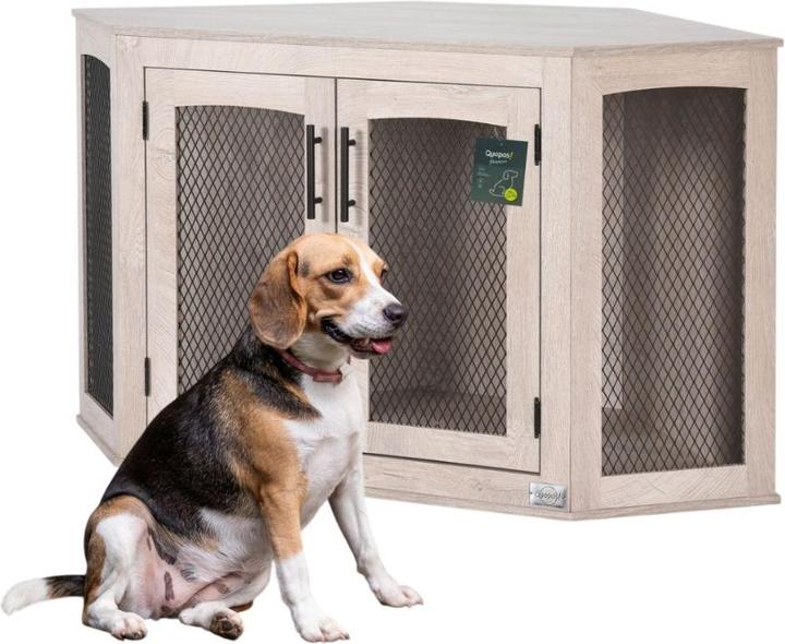 Actual product image Quapas! Dog Premium Hundehütte Indoor Corner (129x68x73) (Dog kennel)