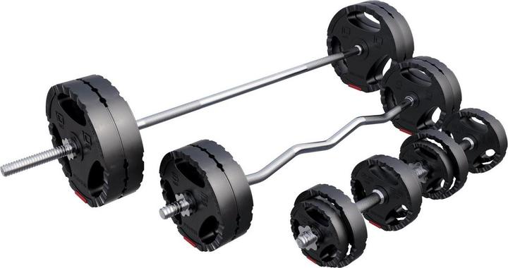 Image du produit Gorilla Sports Ensemble d'haltères longs (4 x 1,25 kg, 4 x 2,5 kg, 4 x 5 kg, 4 x 10 kg)