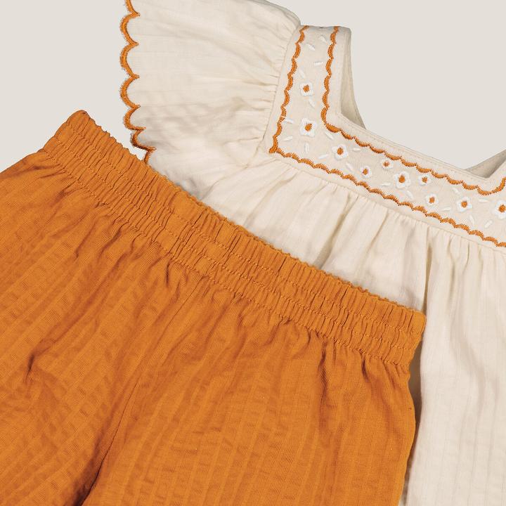 Image du produit La Redoute Collections Ensemble blouse et short (74)