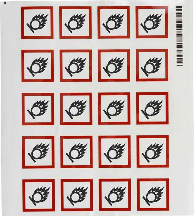 Actual product image Brady GHS pictograms - Oxidising