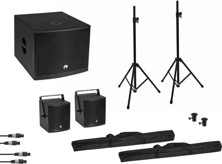 Immagine prodotto Omnitronic Set di altoparlanti attivi 2.1 Molly con subwoofer e Bluetooth
