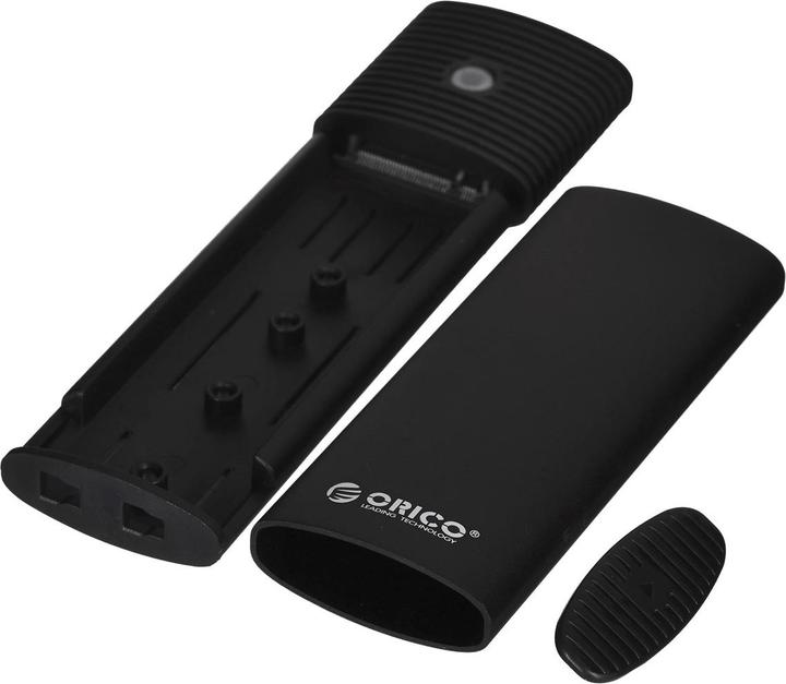 Actual product image Orico M.2 NVMe External Enclosure, PWM2-G2-BK-EP, USB-C, 10Gbps (Black) (M.2 2230, M.2 2260, M.2 2280, M.2 2242)
