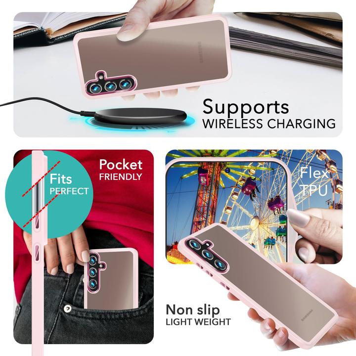Produktbild Nalia Semi-Transparente Hybrid Hülle mit Schutzrahmen (Samsung Galaxy S24+)
