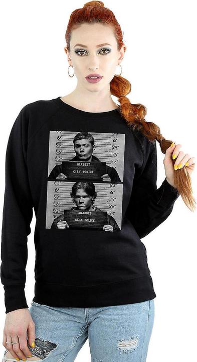 Actual product image Supernatural Womens/Ladies Winchester Mugshot Sweatshirt (L)