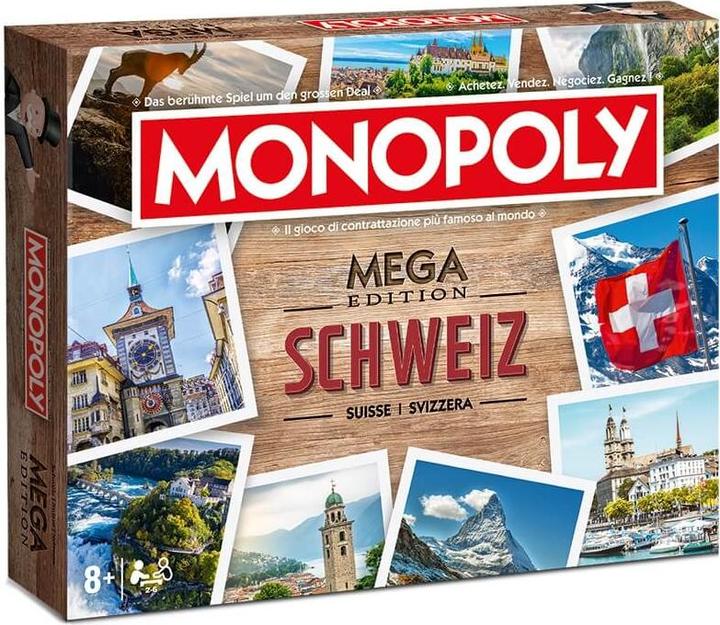 Produktbild Unique MEGA Monopoly Schweiz/Suiss/Svizzera (Französisch, Italienisch, Deutsch)
