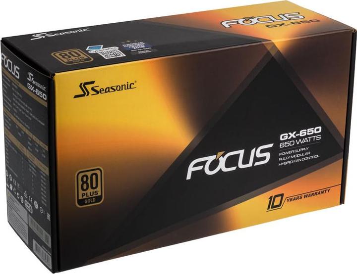 Actual product image Seasonic Focus GX (650 W)