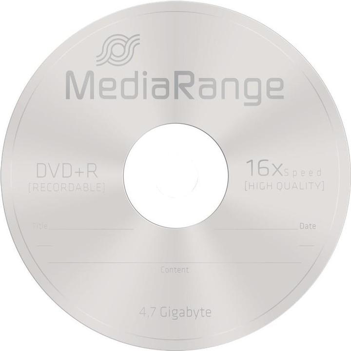 Actual product image MediaRange DVD+R 4.7GB, 50 spindle (50 x)