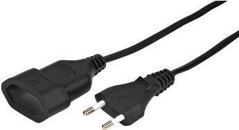 Image du produit E+P SVE 4 1AC outlet(s) 3m noir Câble de rallonge (3 m, C7)
