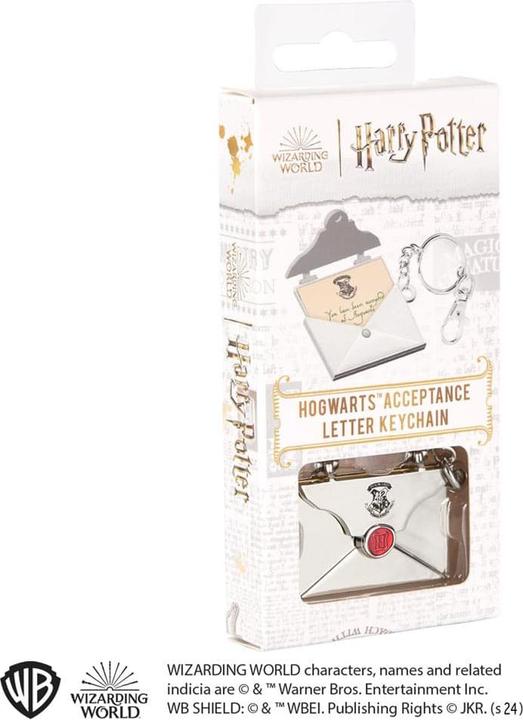 Produktbild Noble Collection Harry Potter Metall Schlüsselanhänger Hogwarts Acceptance Letter