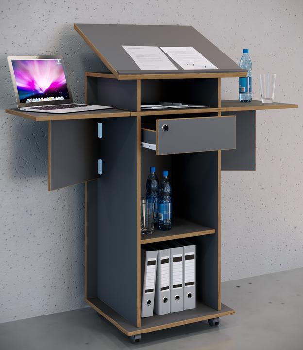 Immagine prodotto VCM Holz Stehpult Rednerpult Rollen Salia