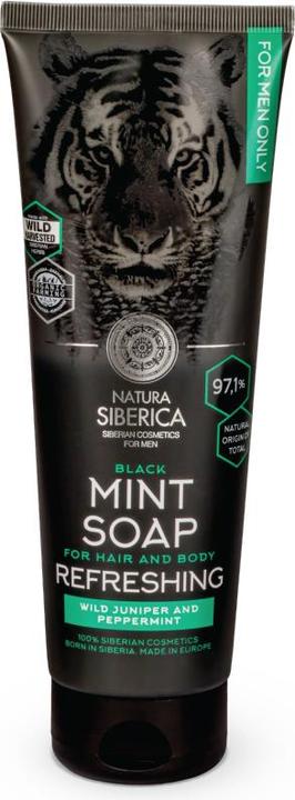 Natura Siberica Refreshing Black Mint Soap Hair Body (200 ml)