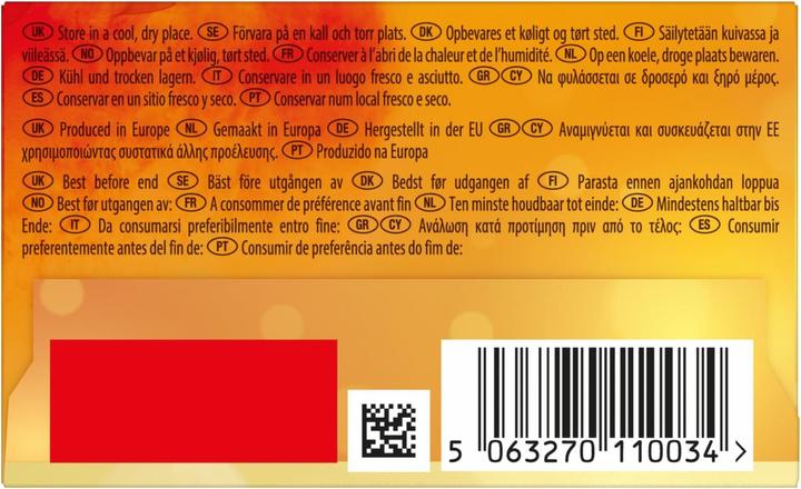 Valori nutrizionali e ingredienti Lipton Tè nero "Vaniglia e caramello (34 g)