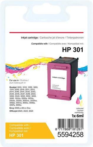 Immagine prodotto Office Depot Cartuccia d'inchiostro compatibile con HP 301 CH562EE Ciano, Magenta, Giallo (M, C, Y)