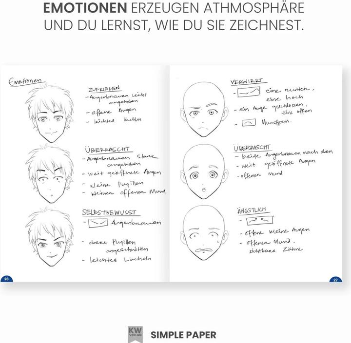 Produktbild SimplePaper Manga zeichnen lernen für Anfänger & Fortgeschrittene (Deutsch, SimplePaper, Knecht & Walde GbR|K & W Verlag|SimplePaper, 2022)