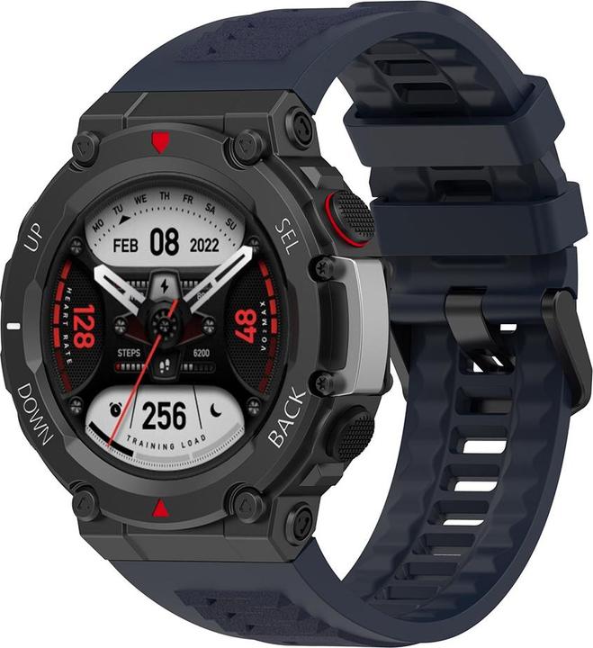 Techsuit - Watchband (W067) - Amazfit T-Rex 2 / 2 Ocean Blue - Navy Blue (TPU, Silicone)