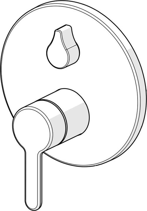 Produktbild Hansa HANSADESIGNO Style Wannen- und Brausearmatur, Unterputz, chrom