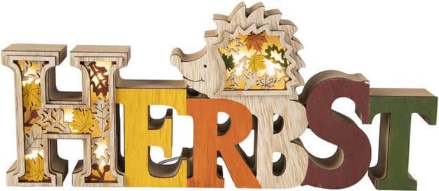 Produktbild MICA Living LED-Schriftzug - Herbst - aus Holz - 1 Stück