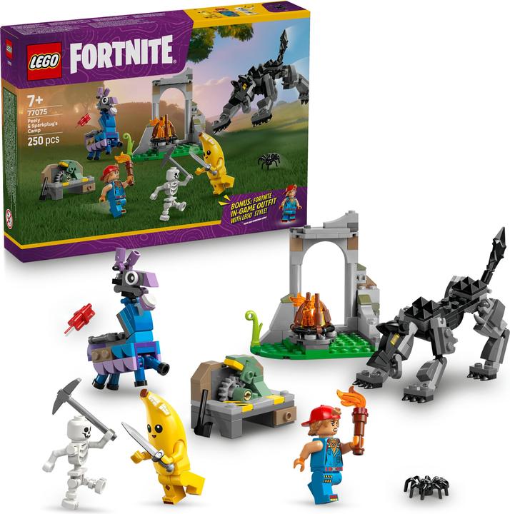 Produktbild LEGO Das Lager von Schali und der Zündkerzenkünstlerin (77075, LEGO Fortnite)