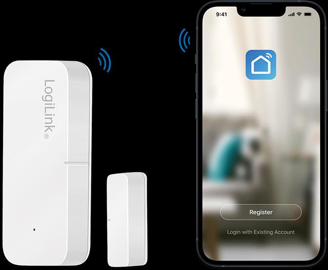Produktbild LogiLink Smart Home Wi-Fi Door & Window Sensor