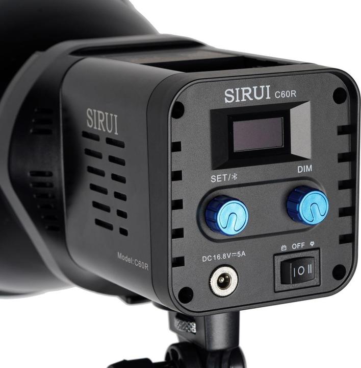 Actual product image Sirui C60R LED permanent light RGB-360°-Color 60W - super quiet 20dB - photo + video light (Video light)