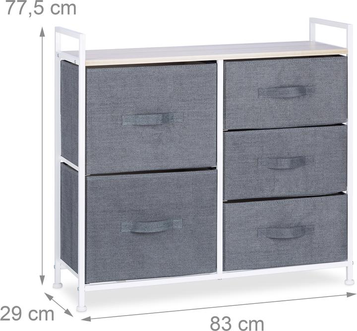 Actual product image Relaxdays Shelving System in Various Versions (83 x 29 x 77.5 cm)