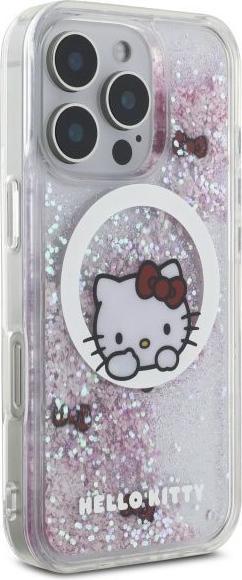Produktbild Hello Kitty HKHMP16XLSWKH iPhone 16 Pro Max 6.9" biały/white hardcase Liquid Glitter Sweet Kitty B (Apple iPhone 16 Pro Max)