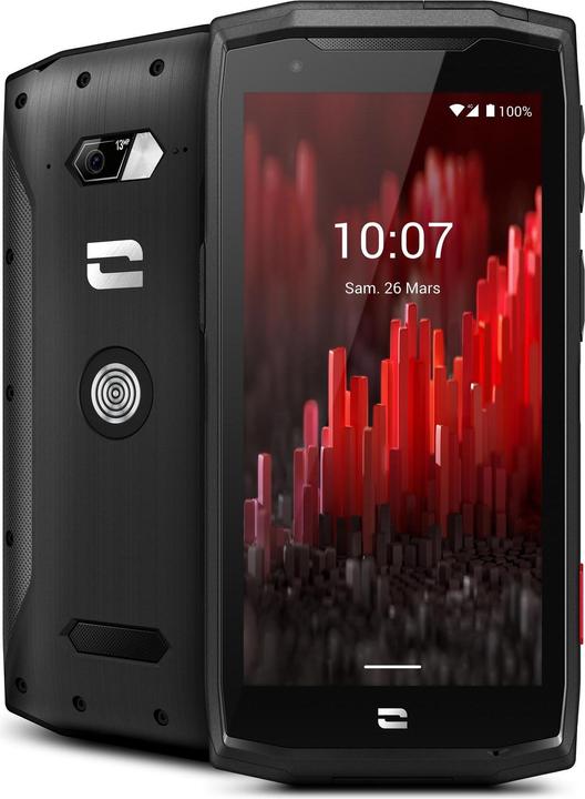 Crosscall Core-M5 (32 GB, Schwarz, 4.95", Hybrid Dual SIM, 13 Mpx, 4G)