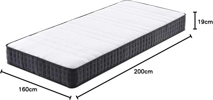 Actual product image Arensberger Lara (140 x 200, Spring core)