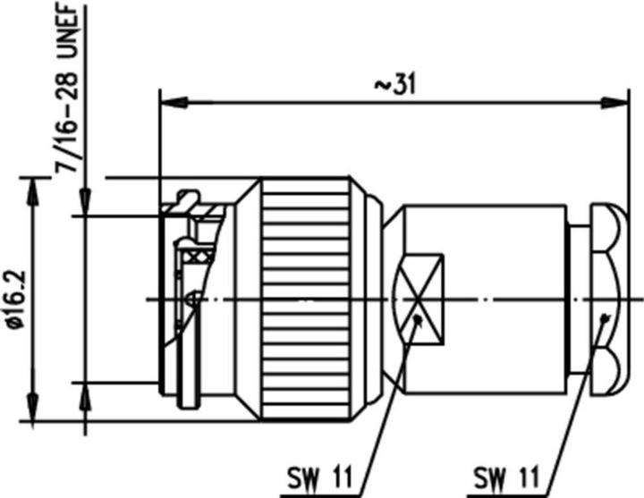 Produktbild Telegärtner TNC-Kabelstecker 75 Ohm, MIL-Verschraubung IP 67, A02, G02 (RG-59 B/U)