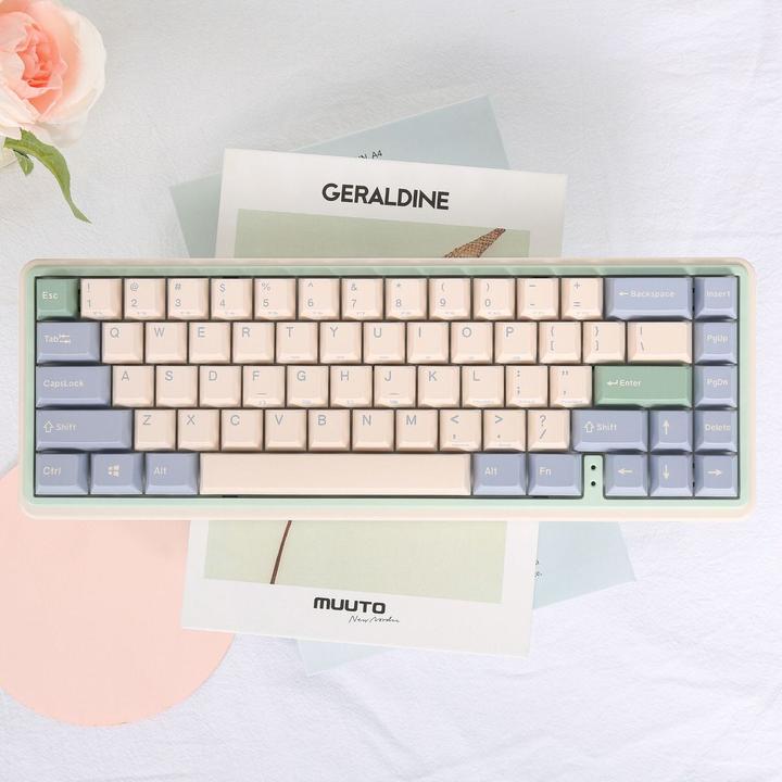 Actual product image Varmilo Minilo VXT67 Eucalyptus (US, Wireless, Cable)