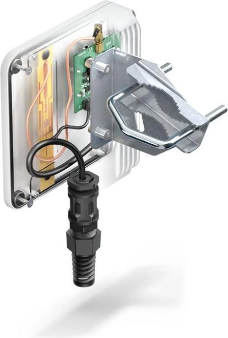 Produktbild Quwireless A140I - QuMini für Teltonika TRB140 - Gehäuse mit integrierten Multiband-LTE-Omni-Antennen (Antennenadapter)