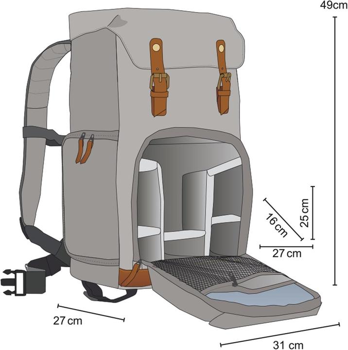 Produktbild mantona Luis (Fotorucksack, 19 l)