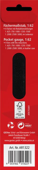 Actual product image Aristo Fan scale (150 mm)