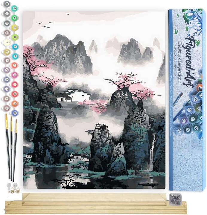 Image du produit Figured'Art Peinture par numéros - Paysage de Chine