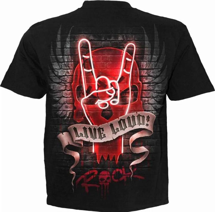 Actual product image Spiral Unisex Adult Live Loud T-Shirt (XL)