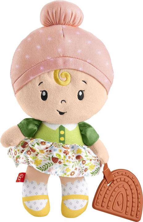 Fisher-Price Schmusepuppe mit Regenbogen-Beissring