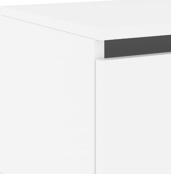Immagine prodotto VidaXL Comodini a parete con luci LED 2 pezzi. Bianco, colore (50 x 36 x 30 cm)