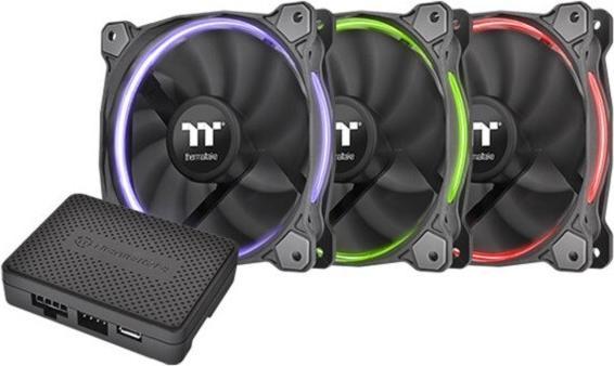 Image du produit Thermaltake Ventilateur Riing 14 RGB LED TT Premium Edition - Set de 3 pièces (140 mm, 3 x)