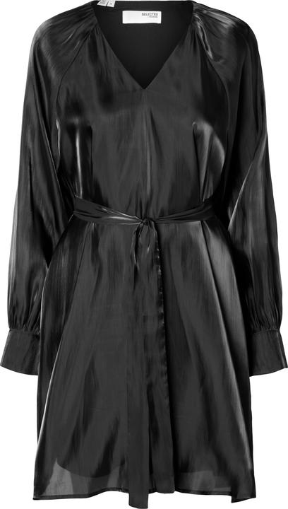 Image du produit Selected Femme Robe métallique avec décolleté en V (34)
