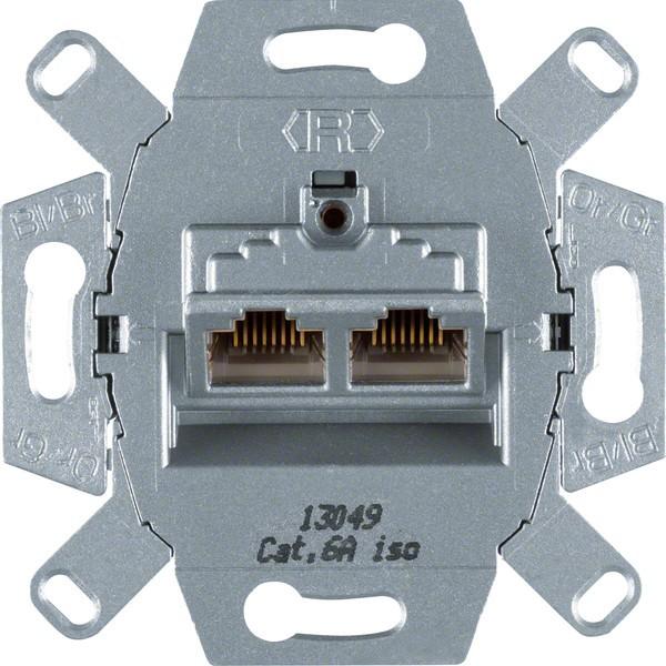 Produktbild Berker 4587 - 2 x RJ-45 - Metallisch - 72 V - 0,5 A - 10 Stück(e)