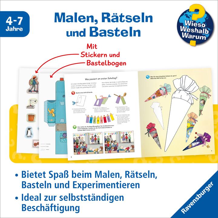 Productafbeelding Ravensburger Wieso? Weshalb? Warum? aktiv-Heft: Schule (Duits, Rebecca Mönch, 2025)