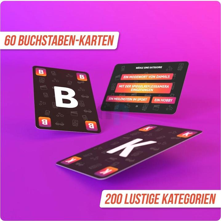 Actual product image Denkriesen DENRKIESEN - STADT LAND VOLLPFOSTEN® - The card game - 70/80/90 EDITION - "Everything used to be (German)