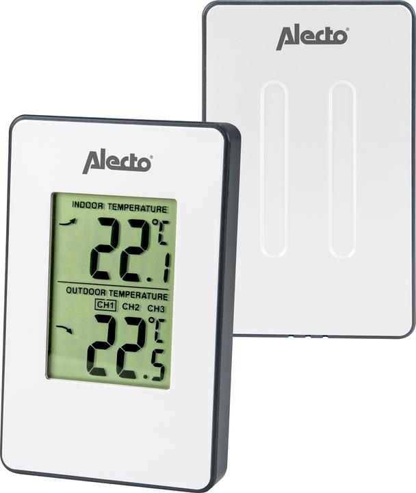 Actual product image Alecto WS-1050 Weather Station with Outdoor Sensor (White)