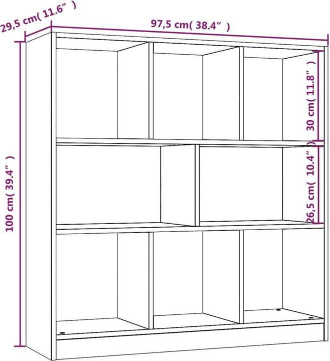 Image du produit VidaXL Zona (97,5 x 29,5 x 100 cm)