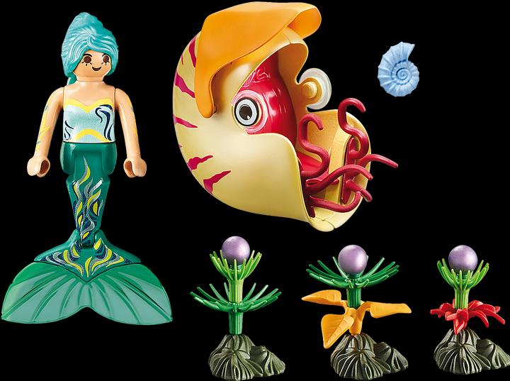 Immagine prodotto Playmobil Sirena con gondola a lumaca (70098, Magia Playmobil)