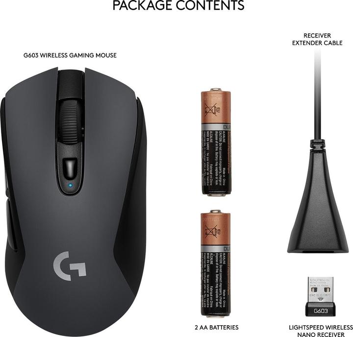 Actual product image Logitech G G603 Lightspeed (Wireless)