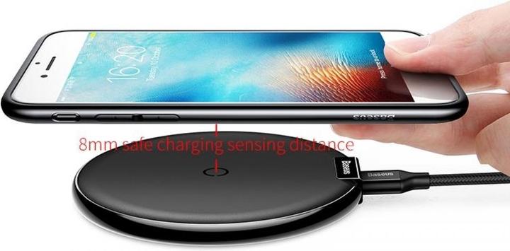 Actual product image Baseus Qi Wireless Charger Leather