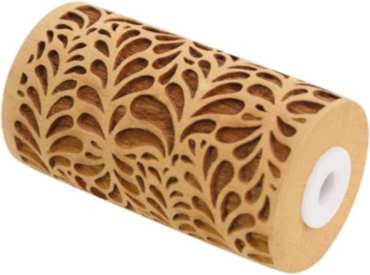 Produktbild ScrapCooking Teigrolle aus Holz geprägt, Blätter